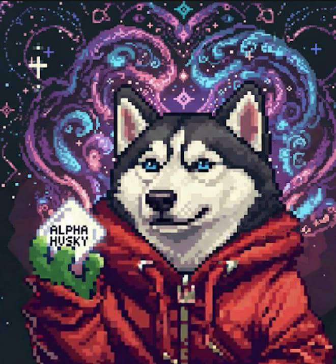 Alpha Husky — pixel art